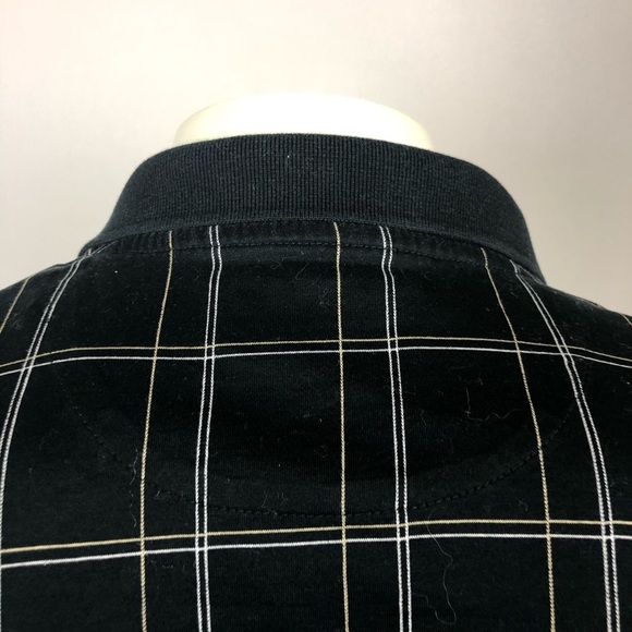 Jos A. Bank Mens Size L Dark Plaid Golf Polo Stay Cool Technology Short Sleeve - Picture 4 of 8